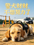 警犬財財不想努力了